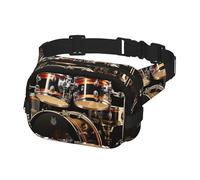 Fanny Pack for Men Women Crossbody Waist Bag Drum Set Belt Bag with Adjustable Strap Hip Bum Bag