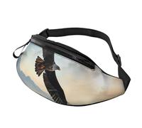 Fanny Pack for Men Women Crossbody Waist Bag eagle mountains Belt Bag with Adjustable Strap Hip Bum Bag, Black, One Size