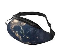 Fanny Pack for Men Women Crossbody Waist Bag Earth from The Outer Space Belt Bag with Adjustable Strap Hip Bum Bag, Black, One Size
