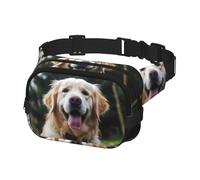 Fanny Pack for Men Women Crossbody Waist Bag Funny Golden Retriever Belt Bag with Adjustable Strap Hip Bum Bag