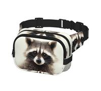 Fanny Pack for Men Women Crossbody Waist Bag Funny raccoon Belt Bag with Adjustable Strap Hip Bum Bag