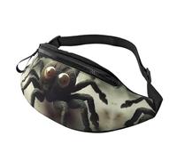 Fanny Pack for Men Women Crossbody Waist Bag Funny Spider Belt Bag with Adjustable Strap Hip Bum Bag, Black, One Size