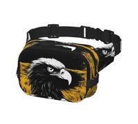 Fanny Pack for Men Women Crossbody Waist Bag Germany Flag Eagle Belt Bag with Adjustable Strap Hip Bum Bag