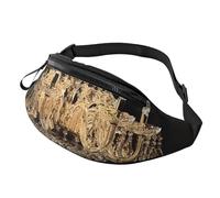 Fanny Pack for Men Women Crossbody Waist Bag Gorgeous Crystal Chandelier Belt Bag with Adjustable Strap Hip Bum Bag, Black, One Size