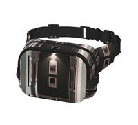 Fanny Pack for Men Women Crossbody Waist Bag Hallway Decor Belt Bag with Adjustable Strap Hip Bum Bag, Black, One Size