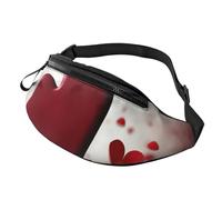 Fanny Pack for Men Women Crossbody Waist Bag Hearts with Love Belt Bag with Adjustable Strap Hip Bum Bag, Black, One Size
