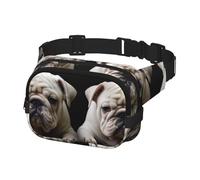 Fanny Pack for Men Women Crossbody Waist Bag Little White Bulldog Belt Bag with Adjustable Strap Hip Bum Bag