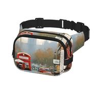 Fanny Pack for Men Women Crossbody Waist Bag London Impression Belt Bag with Adjustable Strap Hip Bum Bag