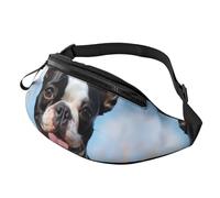 Fanny Pack for Men Women Crossbody Waist Bag Lovely Boston Terrier Belt Bag with Adjustable Strap Hip Bum Bag, Black, One Size