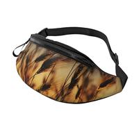 Fanny Pack for Men Women Crossbody Waist Bag Night brown wheat Belt Bag with Adjustable Strap Hip Bum Bag, Black, One Size