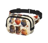 Fanny Pack for Men Women Crossbody Waist Bag Owls Birds Belt Bag with Adjustable Strap Hip Bum Bag