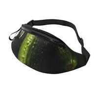 Fanny Pack for Men Women Crossbody Waist Bag Pickle Belt Bag with Adjustable Strap Hip Bum Bag, Black, One Size