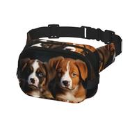 Fanny Pack for Men Women Crossbody Waist Bag Puppies Dogs Pets Animals Belt Bag with Adjustable Strap Hip Bum Bag