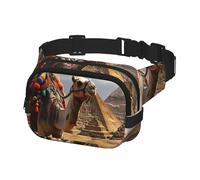 Fanny Pack for Men Women Crossbody Waist Bag Pyramid Camel Belt Bag with Adjustable Strap Hip Bum Bag