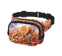 Fanny Pack for Men Women Crossbody Waist Bag Rainbow Candy Belt Bag with Adjustable Strap Hip Bum Bag