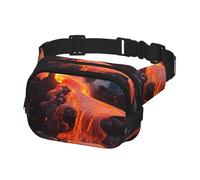 Fanny Pack for Men Women Crossbody Waist Bag Red Hot Lava from Kilauea Volcano Belt Bag with Adjustable Strap Hip Bum Bag