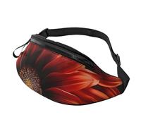 Fanny Pack for Men Women Crossbody Waist Bag Red Sunflower Belt Bag with Adjustable Strap Hip Bum Bag, Black, One Size