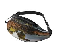 Fanny Pack for Men Women Crossbody Waist Bag Scotland Castle Water Lake Scottish Belt Bag with Adjustable Strap Hip Bum Bag, Black, One Size
