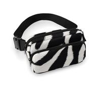 Fanny Pack for Men&Women Crossbody Waist Bag Small Sling Backpack Africa Elephant Belt Bag, Zebra Animal, 20x13cm