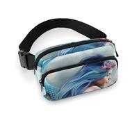 Fanny Pack for Men&Women Crossbody Waist Bag Small Sling Backpack Flower Sunflower Belt Bag, Mermaid, 20x13cm