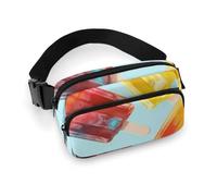 Fanny Pack for Men&Women Crossbody Waist Bag Small Sling Backpack Flower Sunflower Belt Bag, Popsicles, 20x13cm