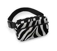 Fanny Pack for Men&Women Crossbody Waist Bag Small Sling Backpack Flower Sunflower Belt Bag, Zebra Print, 20x13cm