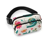 Fanny Pack for Men&Women Crossbody Waist Bag Small Sling Backpack Ladybugs Pattern Infinite Speckled Belt Bag, Cartoon Small Insect, 20x13cm