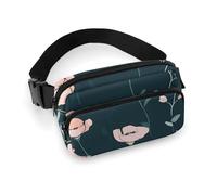 Fanny Pack for Men&Women Crossbody Waist Bag Small Sling Backpack Winter Yellow Duck Belt Bag, Nature Style Prints, 20x13cm