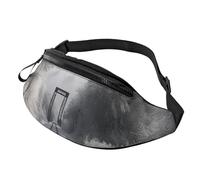 Fanny Pack for Men Women Crossbody Waist Bag Snowy Train Tracks Belt Bag with Adjustable Strap Hip Bum Bag, Black, One Size