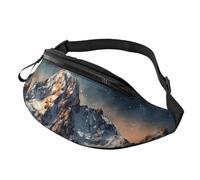 Fanny Pack for Men Women Crossbody Waist Bag Starry Night The Mountains Belt Bag with Adjustable Strap Hip Bum Bag, Black, One Size