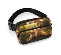 Fanny Pack for Men Women Cute Foxes Belt Bag Lightweight Waist Bag Pack Full Printed Pack With Adjustable Strap For Running Hiking Travel, style, 20x13cm