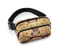 Fanny Pack for Men Women Cute Owl Belt Bag Lightweight Waist Bag Pack Full Printed Pack With Adjustable Strap For Running Hiking Travel, style, 20x13cm