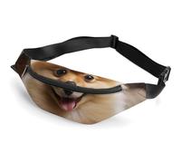 Fanny Pack for Men Women Cute Pomeranian Dogprinted Crossbody Belt Bags Sports Waist Bag ForTravel Running Hiking Walking Workout, Cute Pomeranian Dog, 36*15cm
