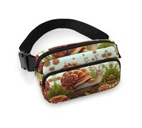 Fanny Pack for Men Women Cute Snail Belt Bag Lightweight Waist Bag Pack Full Printed Pack With Adjustable Strap For Running Hiking Travel, style, 20x13cm