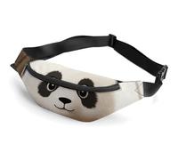 Fanny Pack for Men Women Cute White Pandaprinted Crossbody Belt Bags Sports Waist Bag ForTravel Running Hiking Walking Workout, Cute white panda, 36*15cm