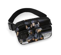 Fanny Pack for Men Women Doberman Belt Bag Lightweight Waist Bag Pack Full Printed Pack With Adjustable Strap For Running Hiking Travel, style, 20x13cm
