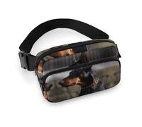 Fanny Pack for Men Women Doberman Belt Bag Lightweight Waist Bag Pack Full Printed Pack With Adjustable Strap For Running Hiking Travel, style, 20x13cm