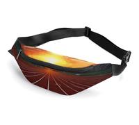 Fanny Pack for Men Women Dusk Running Track_78505488printed Crossbody Belt Bags Sports Waist Bag ForTravel Running Hiking Walking Workout, Dusk Running Track_78505488, 36*15cm