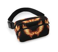 Fanny Pack for Men Women Fire Angle Wings Belt Bag Lightweight Waist Bag Pack Full Printed Pack With Adjustable Strap For Running Hiking Travel, style, 20x13cm