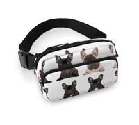 Fanny Pack for Men Women French Bulldog Belt Bag Lightweight Waist Bag Pack Full Printed Pack With Adjustable Strap For Running Hiking Travel, style, 20x13cm