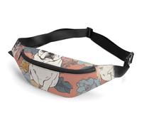 Fanny Pack for Men Women French Bulldog Printprinted Crossbody Belt Bags Sports Waist Bag ForTravel Running Hiking Walking Workout, French Bulldog Print, 36*15cm