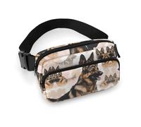 Fanny Pack for Men Women German Shepherd Dog Lovers Belt Bag Lightweight Waist Bag Pack Full Printed Pack With Adjustable Strap For Running Hiking Travel, style, 20x13cm