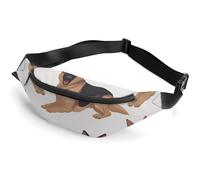 Fanny Pack for Men Women German Shepherdprinted Crossbody Belt Bags Sports Waist Bag ForTravel Running Hiking Walking Workout, German Shepherd, 36*15cm