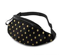 Fanny Pack for Men Women, Glittering Polka Dot Waist Pack Bag with Belt Adjustable Sling Pocket Crossbody Shoulder Bag Chest Bag for Traveling Hiking Cycling Running