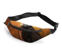 Fanny Pack for Men Women Golden Sunset Bald Eagleprinted Crossbody Belt Bags Sports Waist Bag ForTravel Running Hiking Walking Workout, Golden Sunset Bald Eagle, 36*15cm