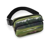 Fanny Pack for Men Women Golf Course Belt Bag Lightweight Waist Bag Pack Full Printed Pack With Adjustable Strap For Running Hiking Travel, style, 20x13cm