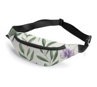 Fanny Pack for Men Women Green Leaves And Branchesprinted Crossbody Belt Bags Sports Waist Bag ForTravel Running Hiking Walking Workout, Green Leaves And Branches, 36*15cm