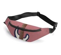 Fanny Pack for Men Women Guitar Bass Music Musical Instruments Waist Pack Small Belt Bag with Adjustable Strap Waterproof Sling Bag Fashion Crossbody Bag Bum Bag for Travel Hiking Running, white,