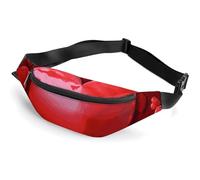 Fanny Pack for Men Women Hearts Love Waist Pack Small Belt Bag with Adjustable Strap Waterproof Sling Bag Fashion Crossbody Bag Bum Bag for Travel Hiking Running, white, 14.2x5.9 Inches