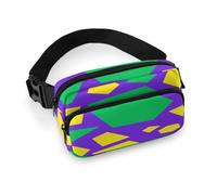 Fanny Pack for Men&Women Hip Bum Bag Strange Color Blocks Crossbody Bag with Adjustable Strap Graduation Gifts